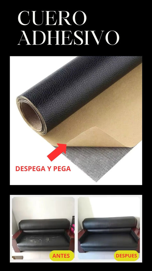 PARCHE ADHESIVO DE CUERO - NEGRO